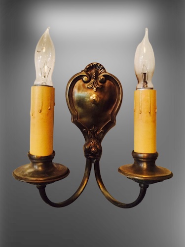 Pair of Double Sconces